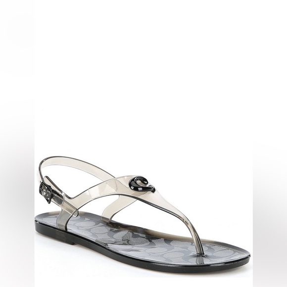 COACH Women's Natalee Jelly Thong Sandals Size 9 - Picture 10 of 14